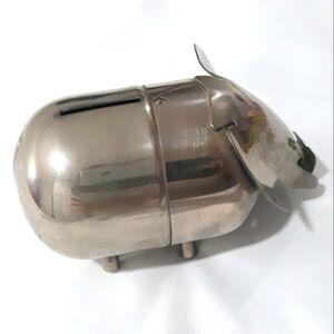 Vintage Steel Elephant Coin Bank